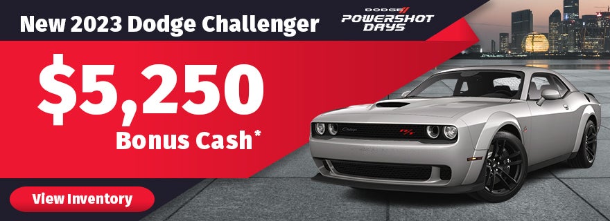 Get $5,250 Bonus Cash on a new 2023 Challenger in Madison TN